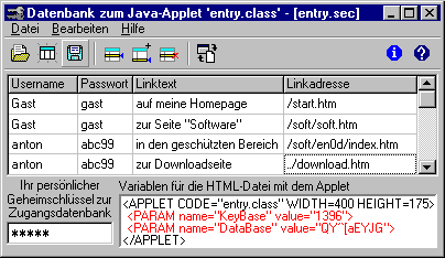 Entry-Plrogramm Entry-Programm